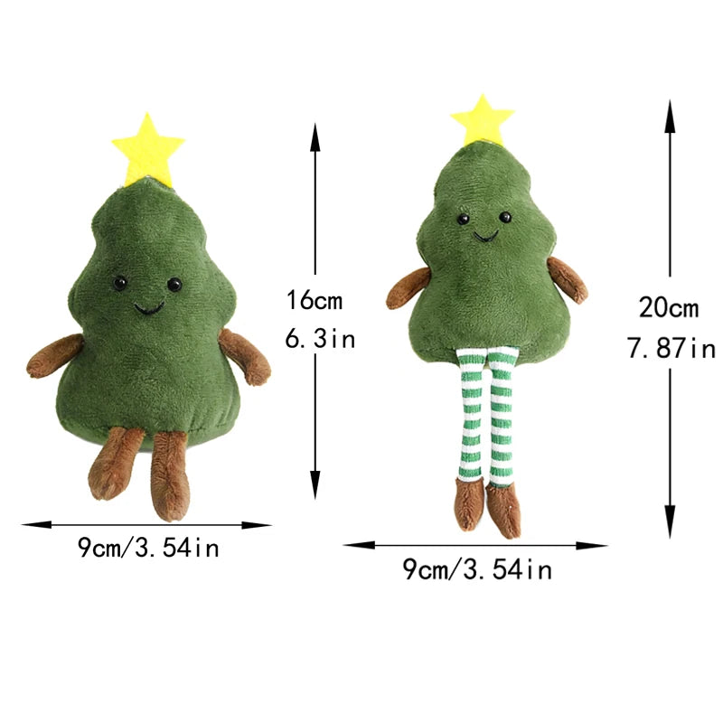 Christmas New Year Decoration Cute Plush Avocado Pendant Xmas Tree Doll Home Party Festival Living Room Desktop Ornaments