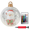 1PC Christmas Tree Decorations Balls Giant Inflatable Christmas Balls Outdoor Christmas Decorations PVC 60CM Snowman Balls
