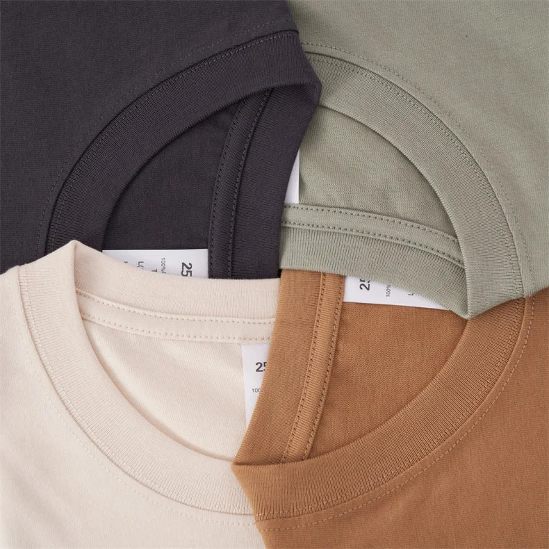 Top Quality 100 % Cotton Fashion Brand Plain Round Neck Trending New T Shirts Men Long Sleeve Tops Casual Classic Mens Clothes