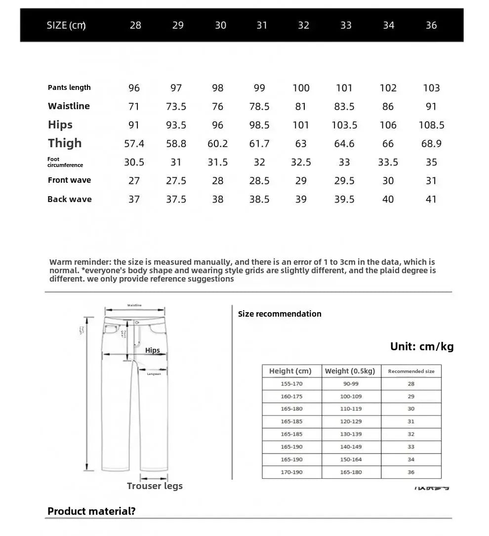Spring Autumn Men's Elastic Slim Fit Casual Jeans Trendy Loose High End Brand Fashionable Long Trousers Popular Style - You Offer