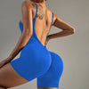 No Pad Thick Scrunch Yoga Set One-Piece Jumpsuit Push Up Sports Woman Fitness Overalls Workout Rompers Gym Bodysuits Female