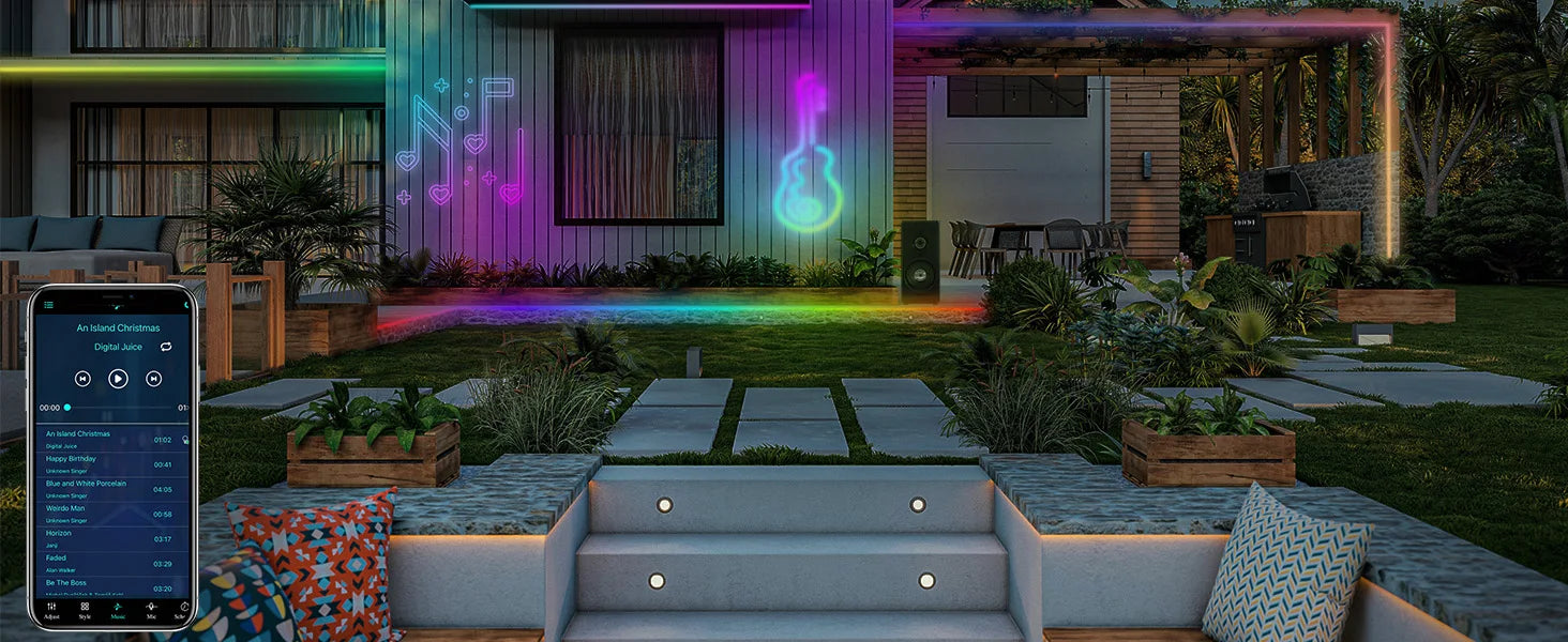 Smart App LED Strip Lights SMD 5050 RGB APP Remote Control Flexible Ribbon Diode Lamp Tape TV Backlights Game Room Home Decor