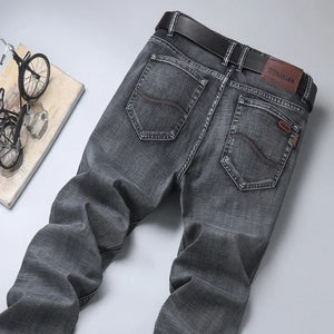 Mens High Quality Jeans Fashion Straight Denim Pants Men Classic Casual Jeans Male Plus Size Denim Trousers Ripped Jeans 28-40 - You Offer