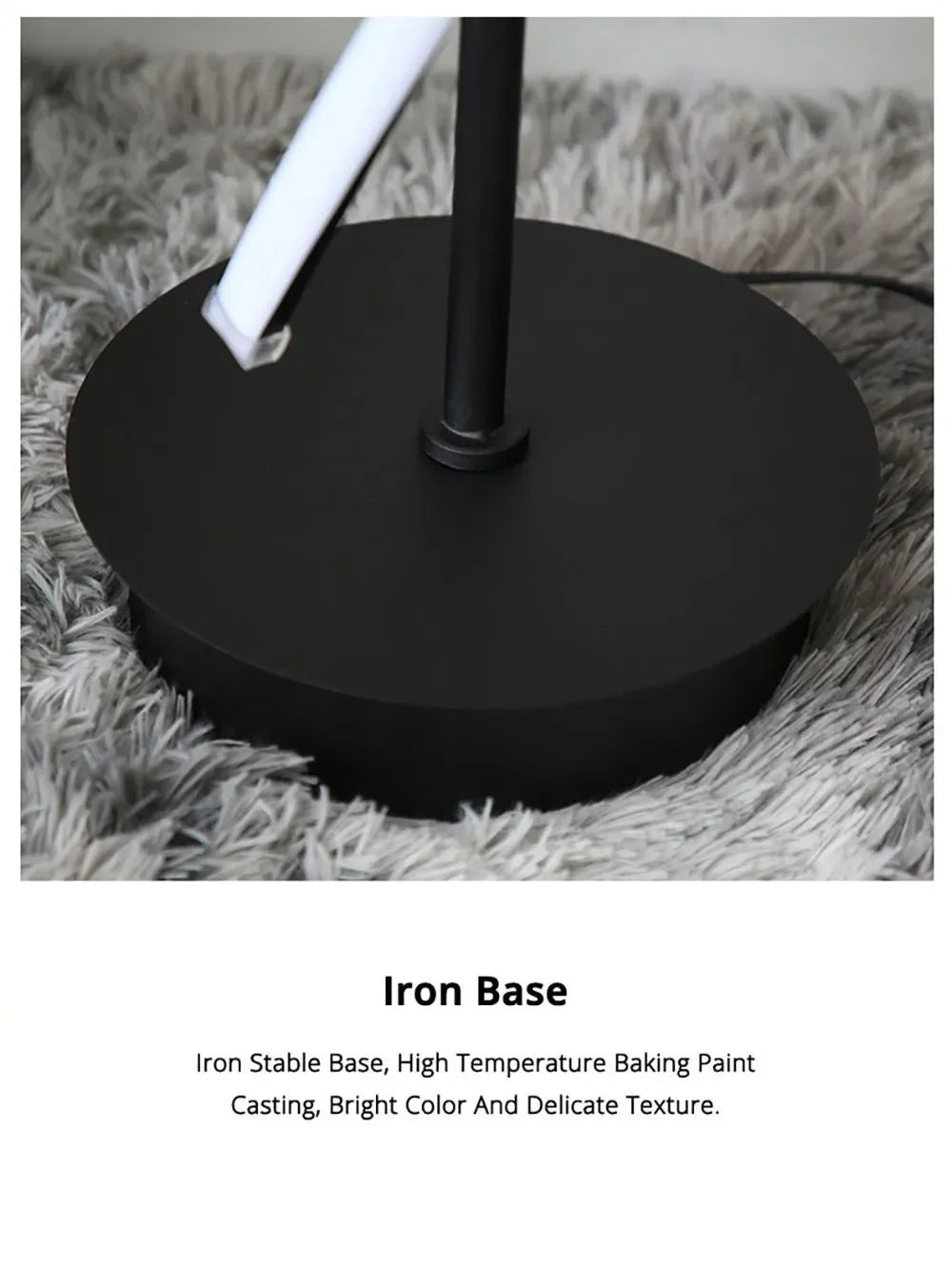 Minimalist creative floor lamp, bedroom living room personalized atmosphere lamp,Nordic minimalist LED circular curve floor lamp
