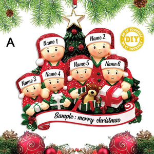 Christmas Pendant DIY Personal Family Christmas Decorations For Home 2023 Navidad Christmas Tree Hanging Ornament New Year 2024