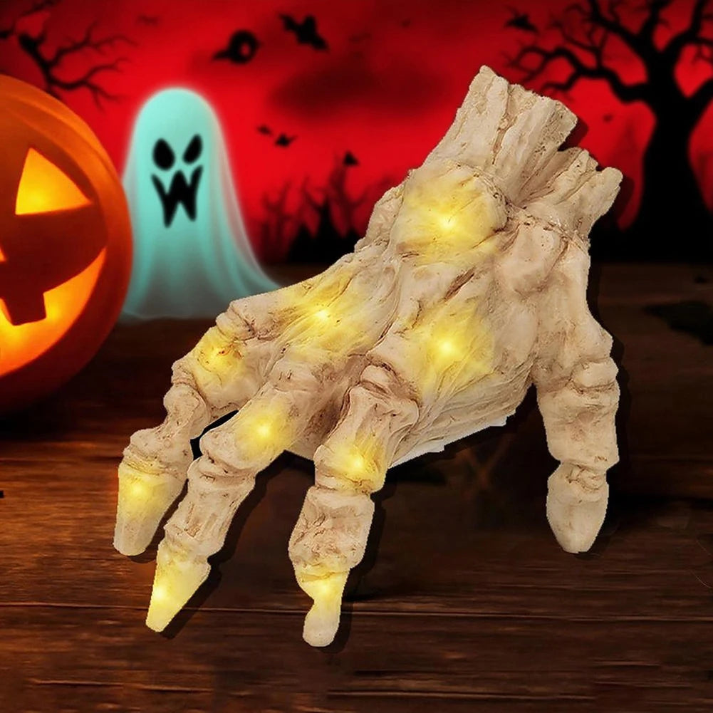 Electric Walking Hand Sound Activated Halloween Skeleton Hand with Sound Light Costume Props Halloween Gothic Home Decor