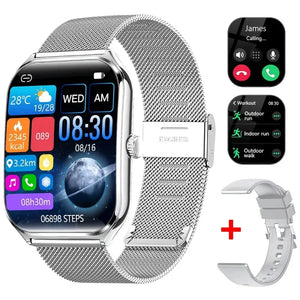 New Ultra Thin Smart Watch men 1.96" AMOLED 360*360 HD Pixel Display Always Show Time Call Reminder Smartwatch Ladies For huawei