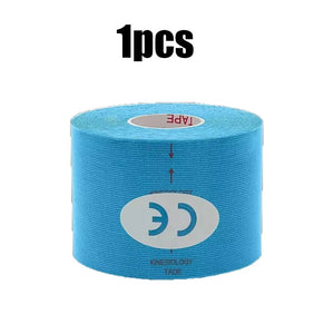 1/6pcs Breathable Cotton Kinesiology Tape Sports Elastic Roll Adhesive Muscle Bandage Knee Elbow Protector Injury Pain Care Tape