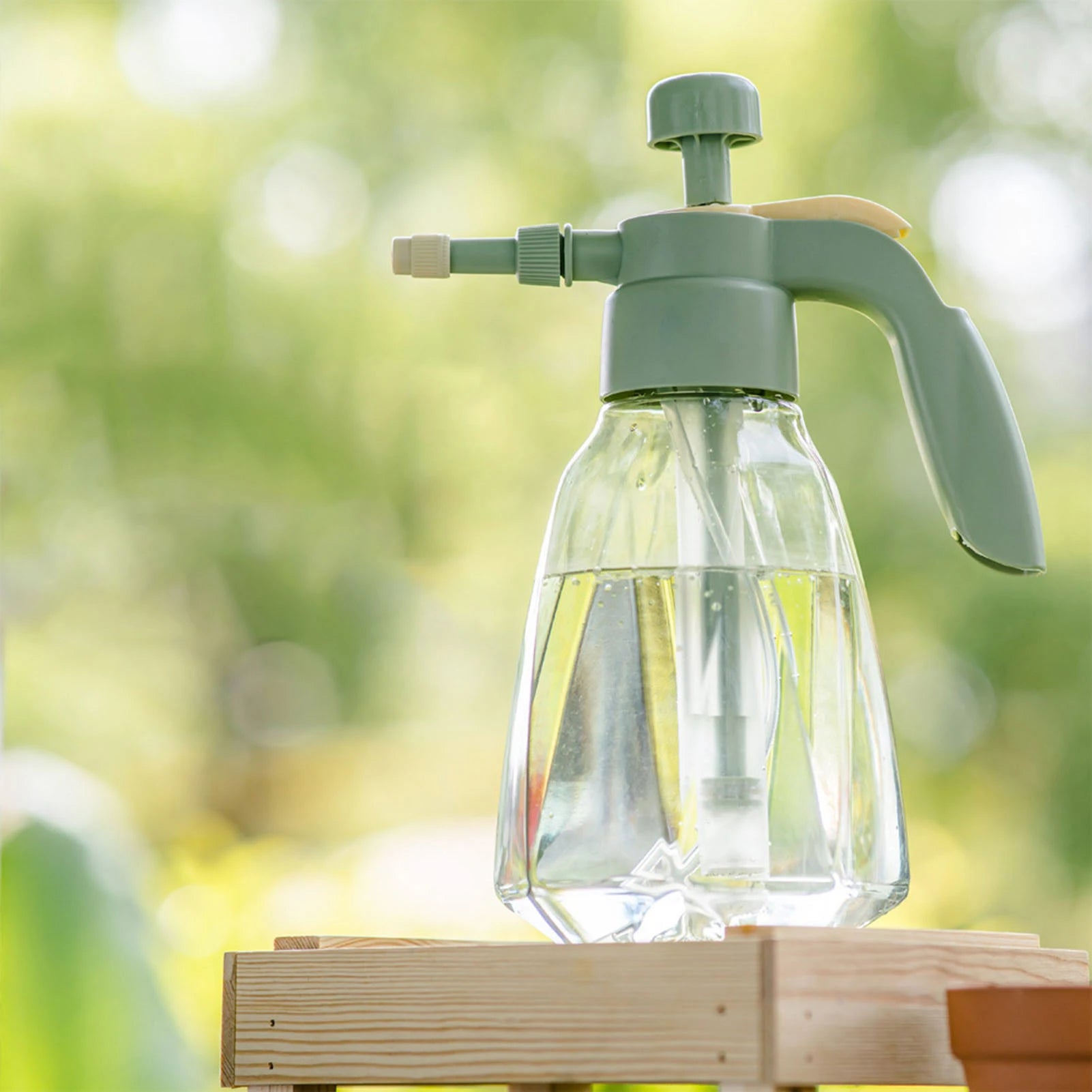 Indoor Large Pressure Watering Can 1.5l Large Capacity Clear Water Bottle For Garden Outdoor Plant House Flower Xuan-us - You Offer