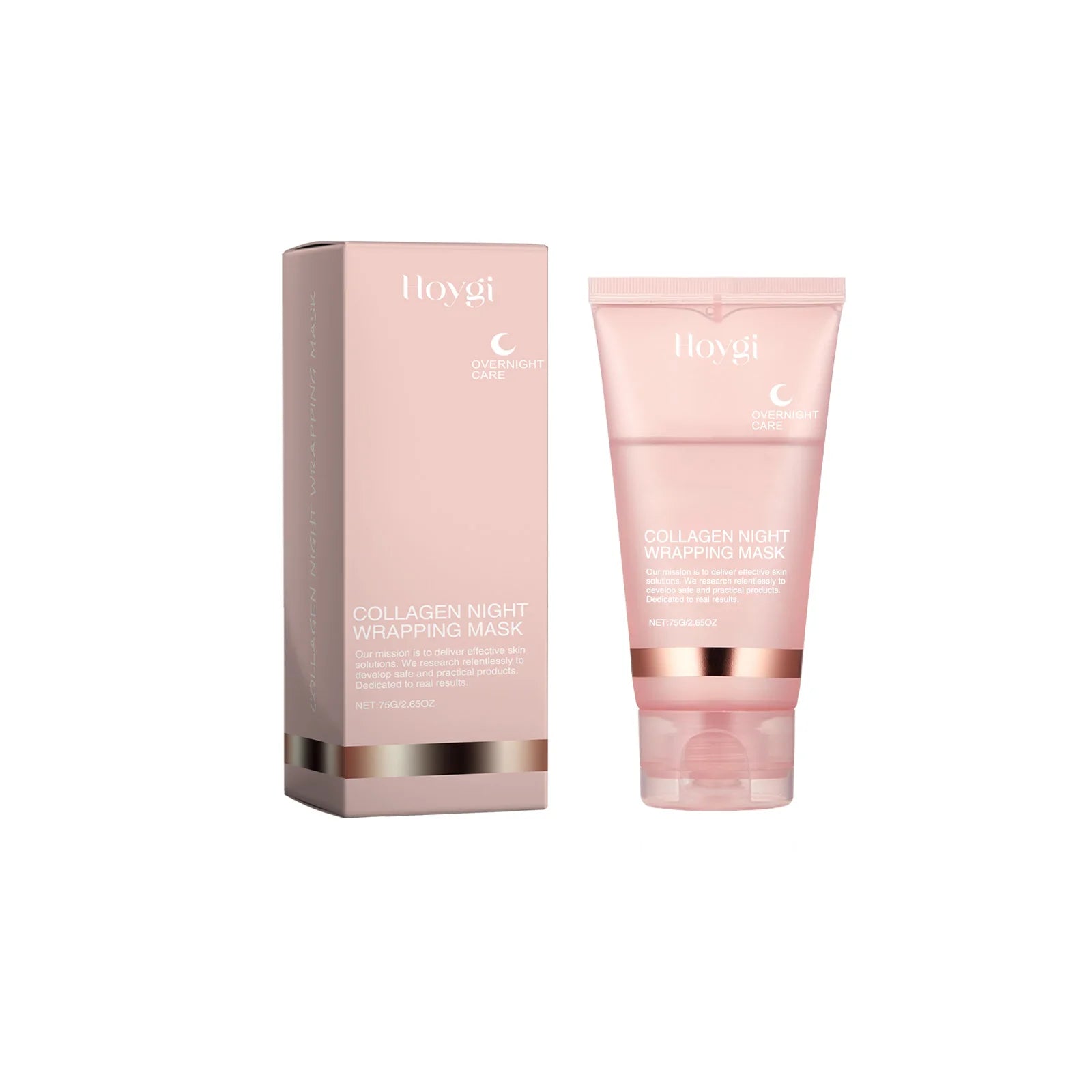 Collagen Peel-off Mask Deep Hydrating Firming Fade Fine Lines Shrink Pores Brightening Overnight Wrapping Mask Face Skin Care