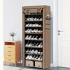 10-Layer Sturdy Shoe Rack - Holds 18-22 Pairs, Dustproof, Adjustable, Space-Saving, Bedroom/Entrance