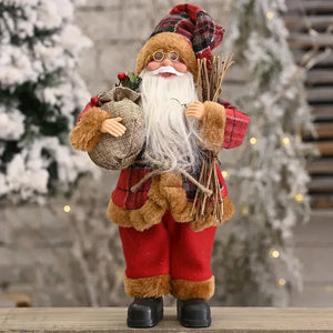 1~4PCS 2025 Christmas Decoration for Home Santa Claus Doll 30cm Navidad Party Decor Xmas Ornaments New Year Gift