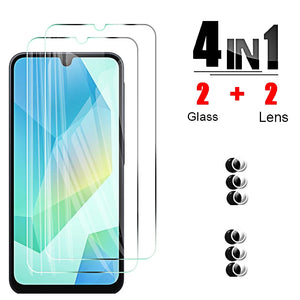 Protective Glass for Samsung Galaxy A16 4G 5G A15 A25 A35 A55 Screen Protectors Tempered a 16 15 25 Camera Soft Lens Cover Film