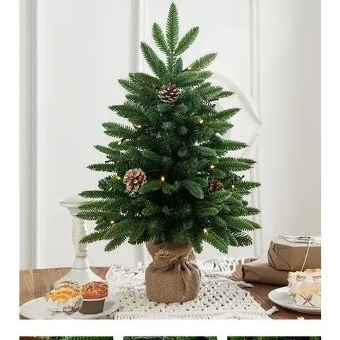45/60/90cm PE Christmas Tree Luxury Simulated Cedar Desktop Ornaments Small Decorations