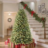 7ft Prelit Premium Artificial Classic Spruce Christmas Tree, 300 Warm White & Color LED Lights, 1020 Branch Tips