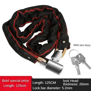 Bicycle Lock Extra Long Thickened Anti-Theft Chain Lock Bicycles Electric Vehicles Password Protection Mountain Bike Lock Lock - You Offer