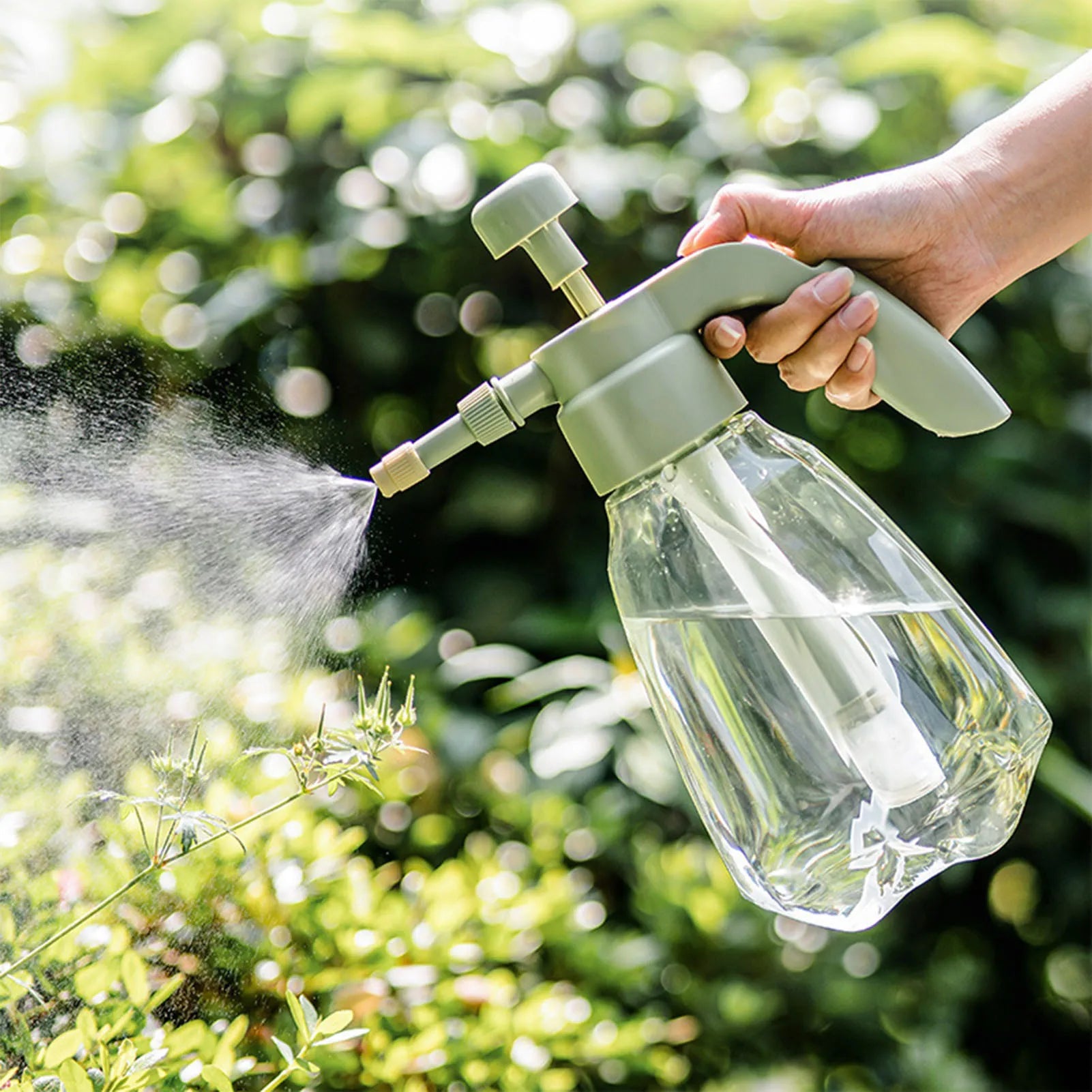 Indoor Large Pressure Watering Can 1.5l Large Capacity Clear Water Bottle For Garden Outdoor Plant House Flower Xuan-us - You Offer