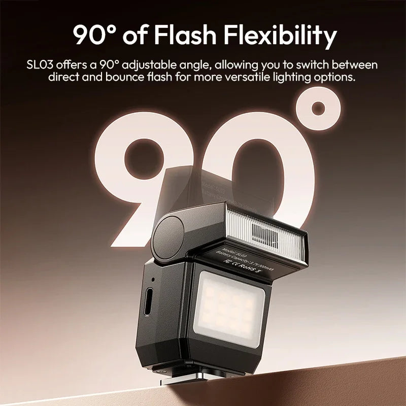 Original Ulanzi SL03 Firefly Mini Flip Flash Micro Single Camera Ricoh Compact Photography Constant Illumination Auxiliary Light