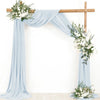 Dark Green Chiffon Wedding Arch Draping Fabric Sheer Curtains Drapery Ceremony Reception Backdrop Curtain Party Swag Christmas