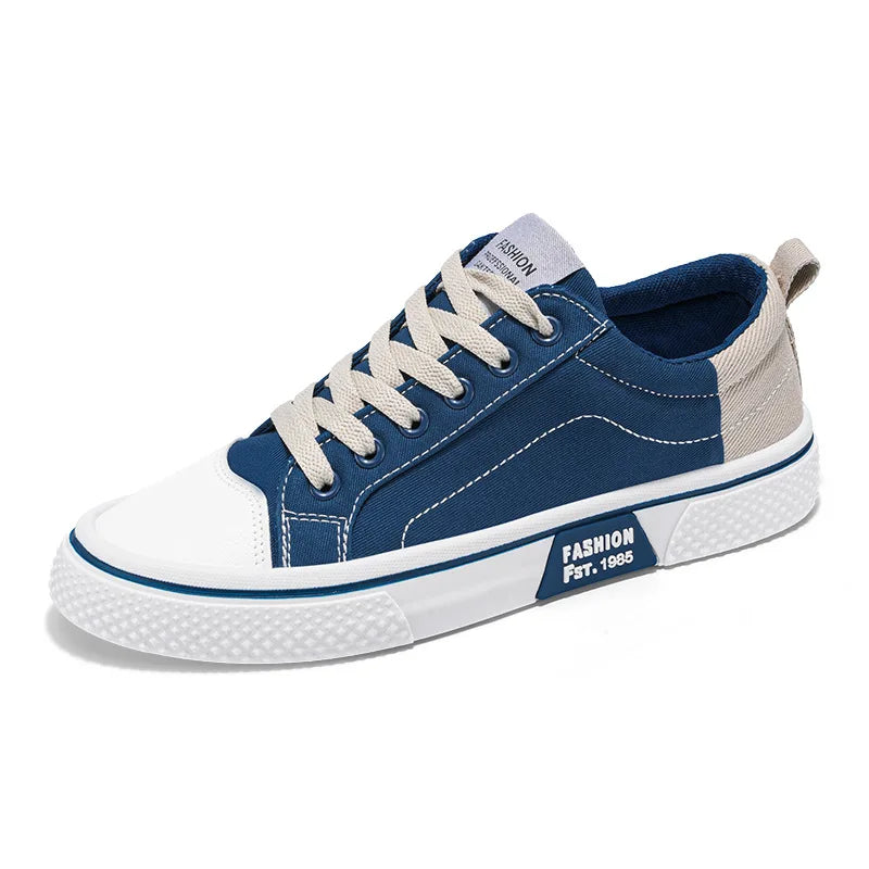 2026 Men's Canvas Shoes Outdoor Fashion Skateboard Shoes for Men Comfor Non-Slip Casual Sneakers Breathable Men Walking Shoes
