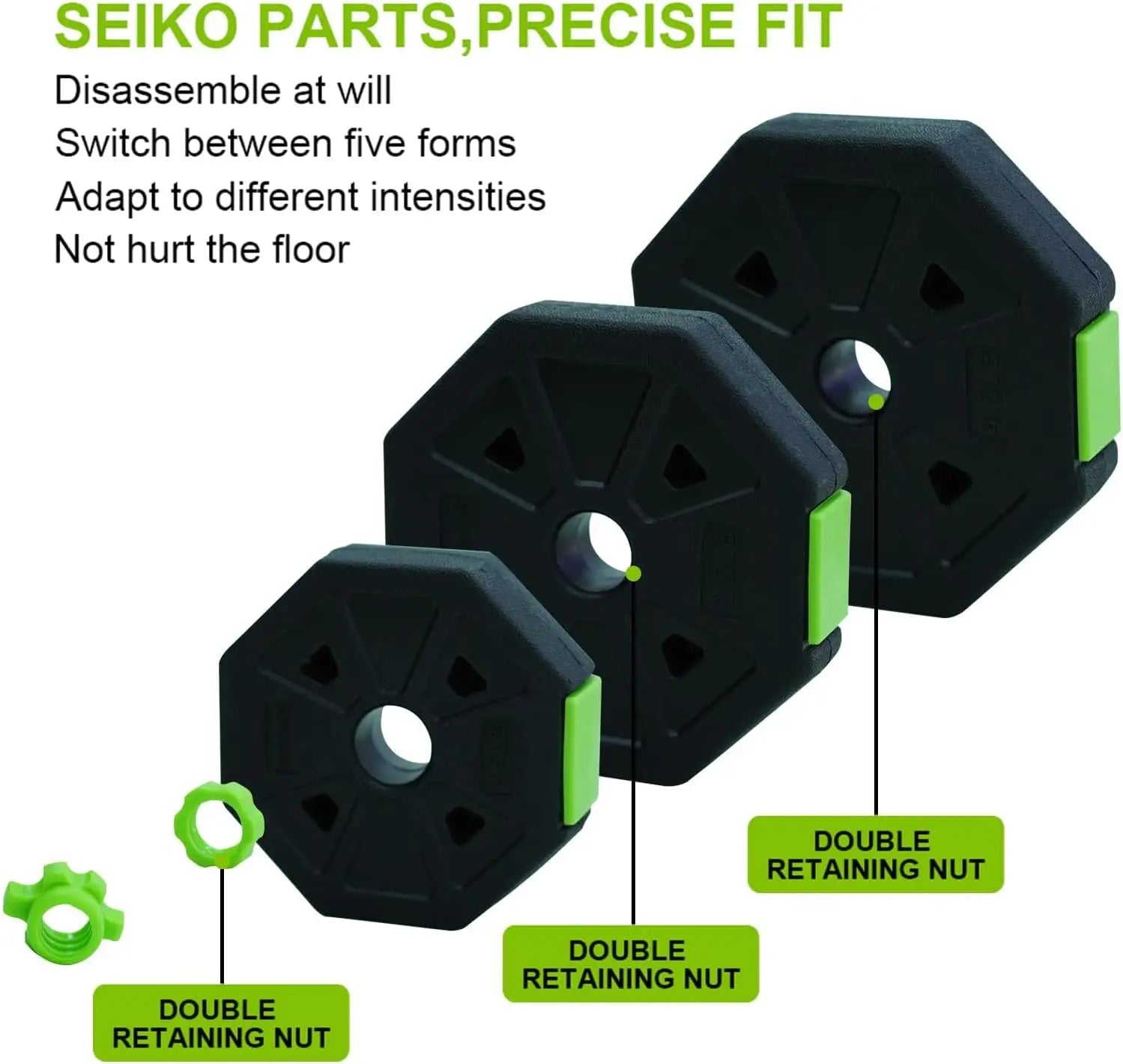66lbs/88lbs Weight 4 in 1 Adjustable Kettlebell Set  Dumbbell Set Used as Kettlebells Barbell Push up Stand for GYM Home - You Offer