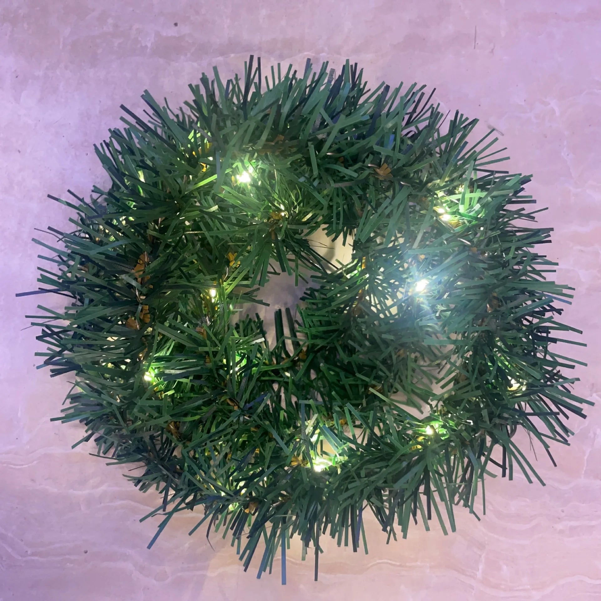 Christmas Atmosphere Rattan Warm Light Diy Wall Mounted Christmas Tree Holiday Atmosphere Decorative Light Window Hanging Light
