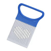 Effortlessly Slice Onions with this 1pc Colorful Onion Slicer Kitchen stainless steel potato chip onion holder - You Offer