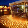 Net LED String Lights 8Modes 220V 110V EU Plug Festival Christmas Decoration Halloween New Year 2026 Wedding Party