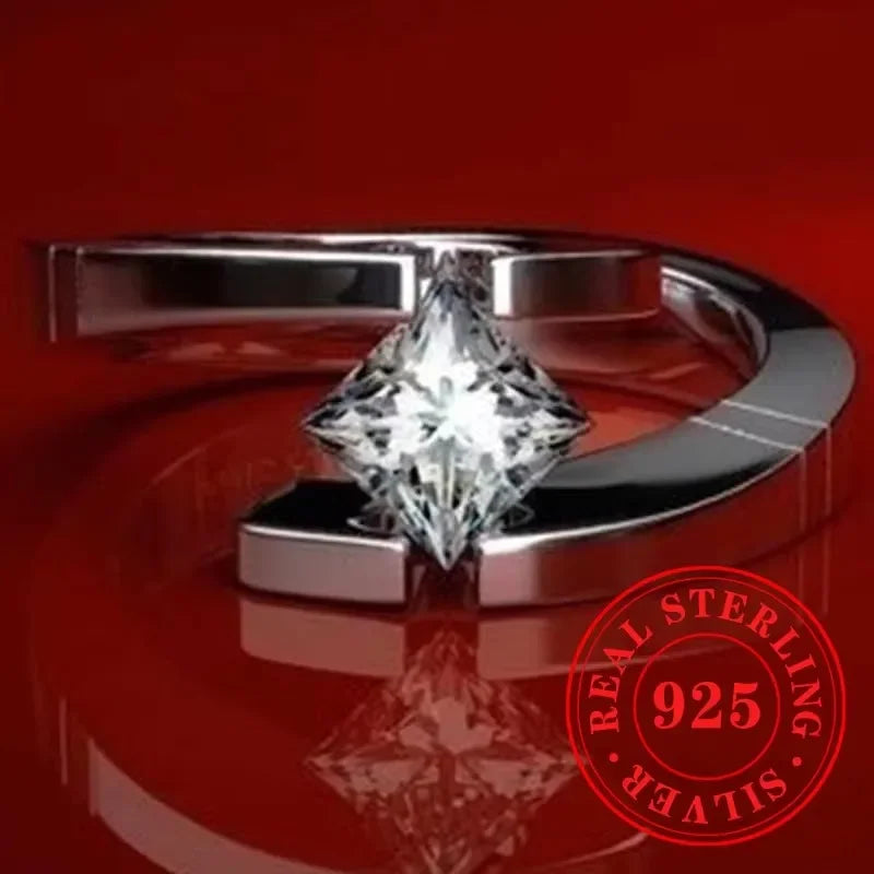 CHAOSHI High End 925 Sterling Silver Thin Rings New Trendy Luxury Temperament Women Fine Jewelry Anniversary Finger Accessories - You Offer