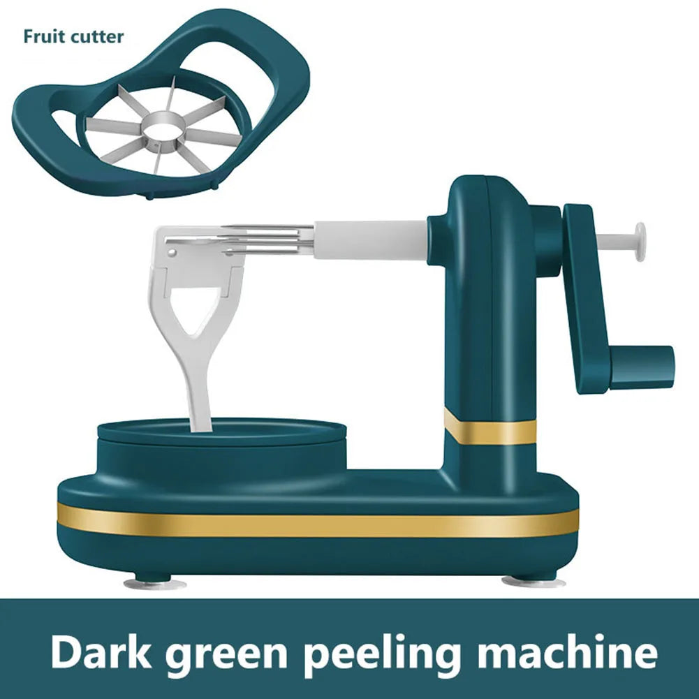 Manual Apple Peeler and Fruit Cutter with Stainless Steel Blades and Suction Cups Perfect for Easy Kitchen Use - You Offer