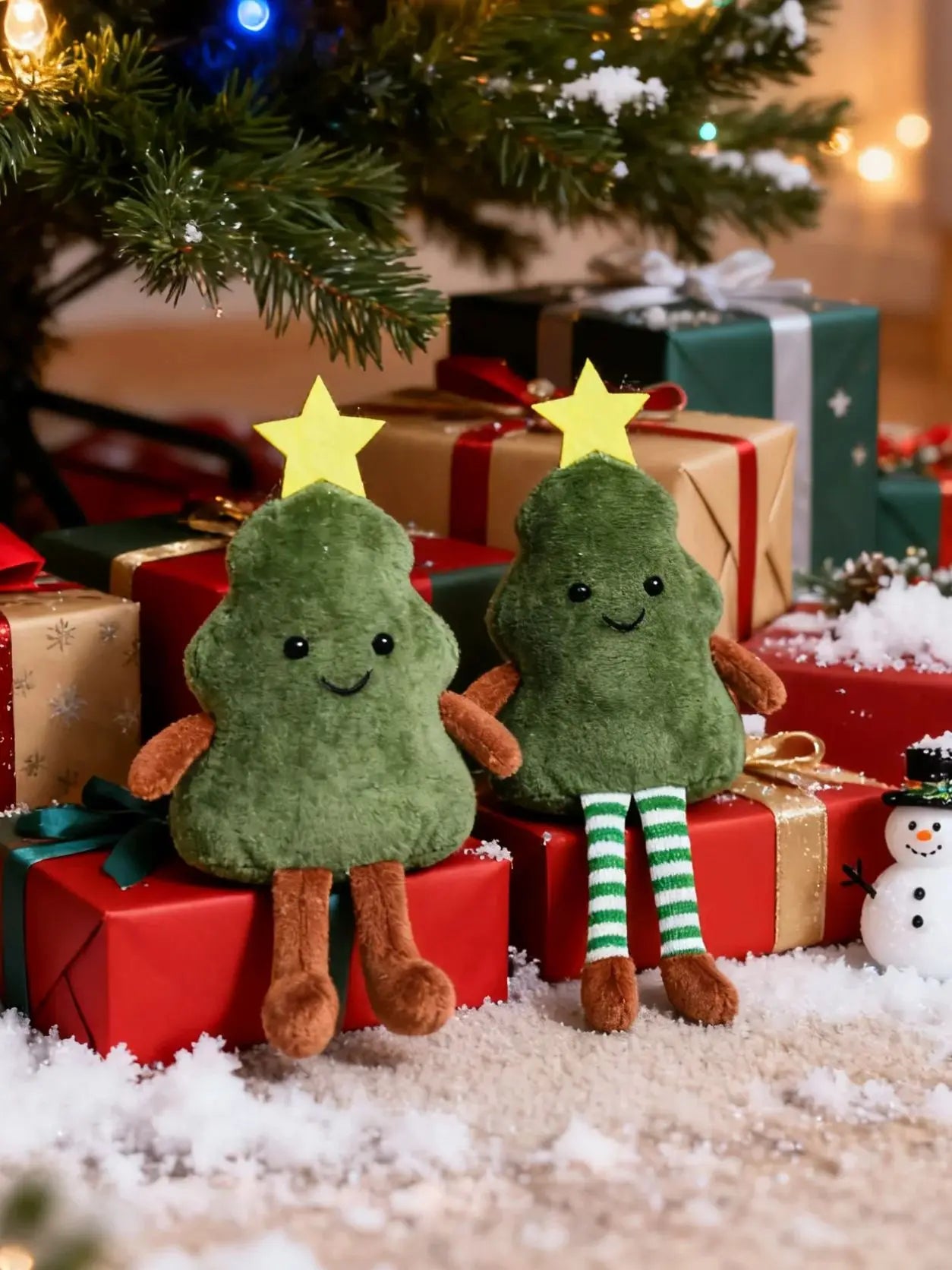 Christmas New Year Decoration Cute Plush Avocado Pendant Xmas Tree Doll Home Party Festival Living Room Desktop Ornaments