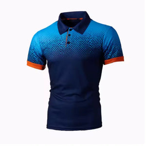 2025-26 New Style Men's Summer Round Dot Short-Sleeved High-Quality Classic Fit Casual Polo Shirt Top