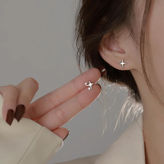 Silver Plated Metal Butterfly Ear Clips Without Piercing For Women Sparkling Zircon Ear Cuff Clip Earrings Wedding Jewelry - You Offer