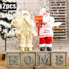 1~4PCS 2025 Christmas Decoration for Home Santa Claus Doll 30cm Navidad Party Decor Xmas Ornaments New Year Gift