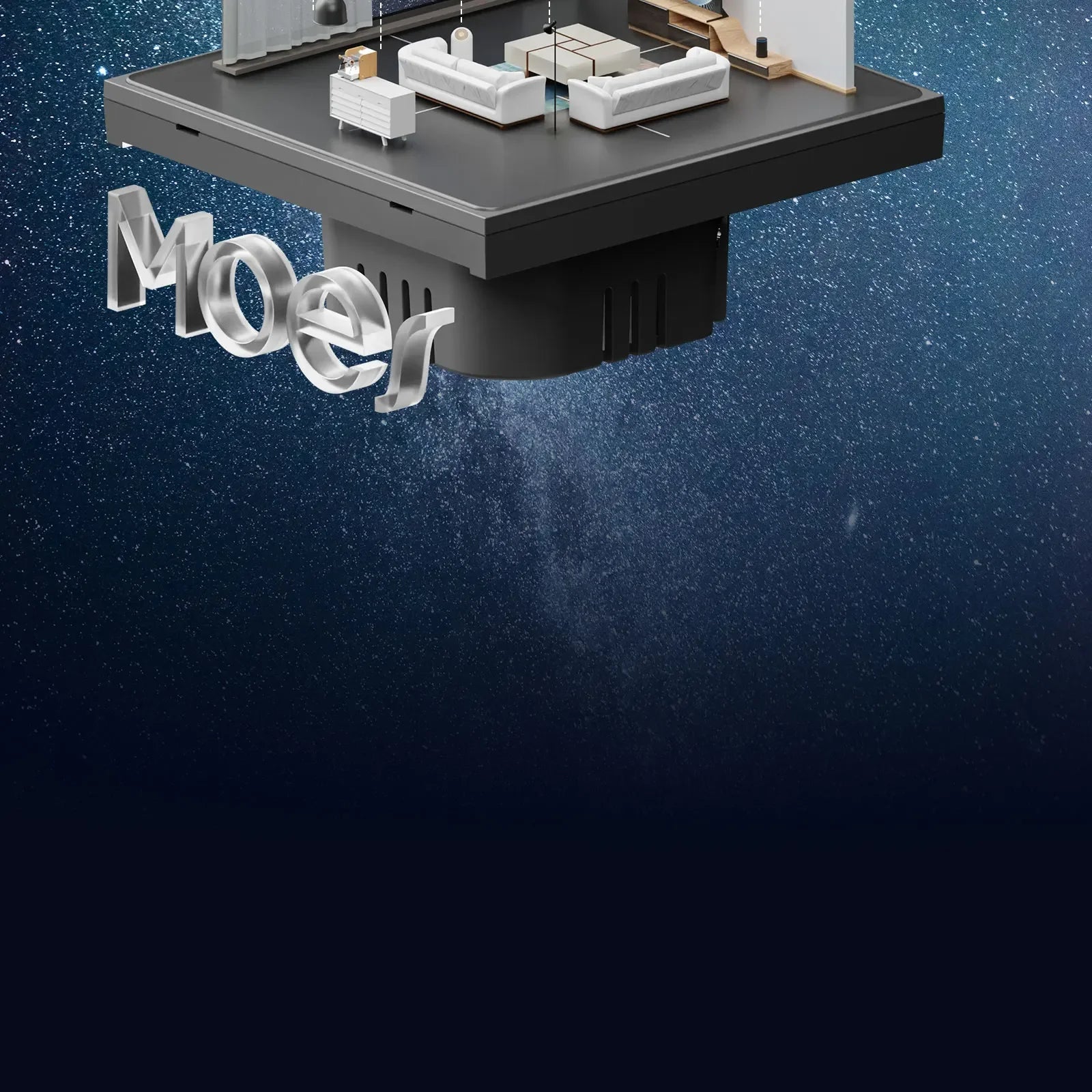 MOES ZigBee Smart Light Switch 2in1 Neutral Wire Required,Tuya APP Control,Compatible with Alexa Google Home,Star Feather Design