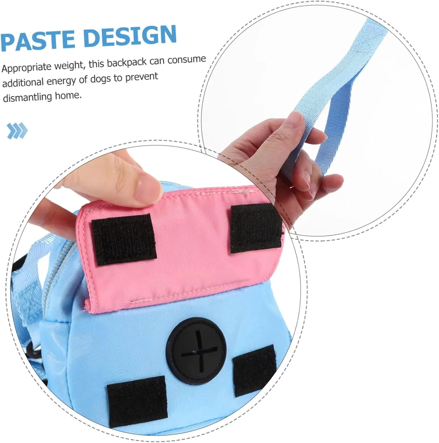 Cat and Dog Backpack Pet Traction Backpack Outdoor Travel Adjustable Pet Backpack Shoulders Pet Outing Equipment Breathable