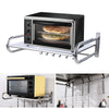 Microwave Stand, 2-Tier Adjustable Wall-Mounted, Stainless Steel, Ideal for Kitchen and Bathroom, Modern Design for Space Saving - You Offer