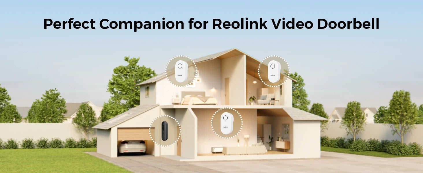 Reolink Chime Best Companion for Reolink Video Doorbell, Plug-in Solution Remote Control, Adjustable Ringtones, Volumes, Lights - You Offer