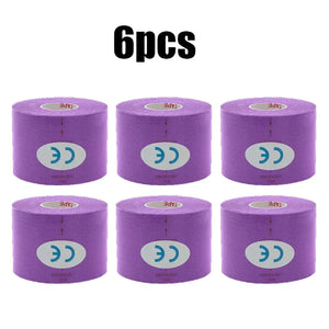 1/6pcs Breathable Cotton Kinesiology Tape Sports Elastic Roll Adhesive Muscle Bandage Knee Elbow Protector Injury Pain Care Tape