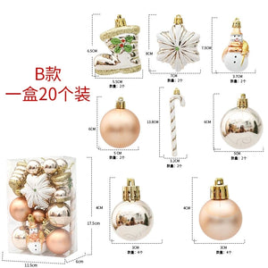 29/20Pcs Christmas Tree Balls Hanging Pendant Candy Cane Pine Cone Ornament Set Christmas Home Decoration 2026 Navidad New Year