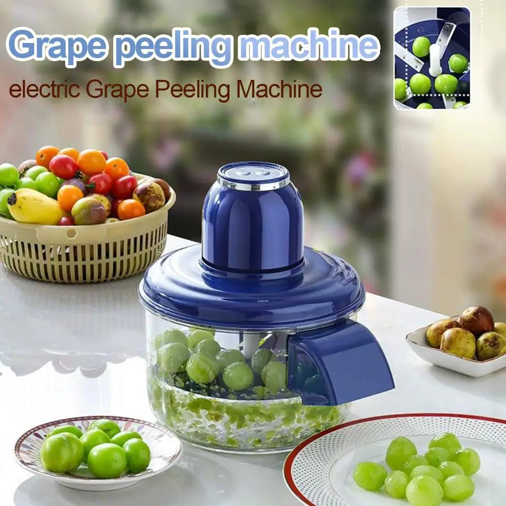 Automatic Electric Grape Peeler Machine - Hands-Free Skin Remover for Berries Fruits, Fruit Prep Tool, Effortless Peeling