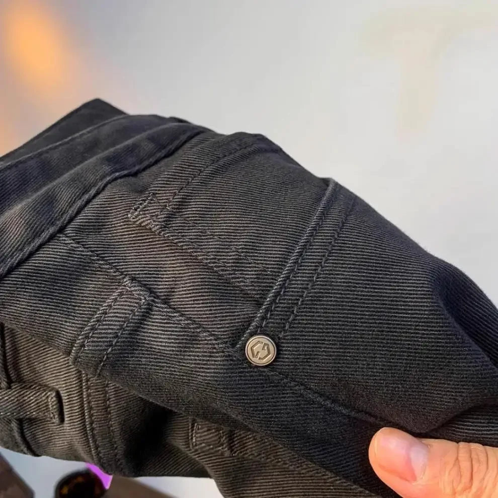 Spring Autumn Men's Elastic Slim Fit Casual Jeans Trendy Loose High End Brand Fashionable Long Trousers Popular Style - You Offer
