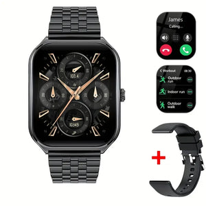 New Ultra Thin Smart Watch men 1.96" AMOLED 360*360 HD Pixel Display Always Show Time Call Reminder Smartwatch Ladies For huawei
