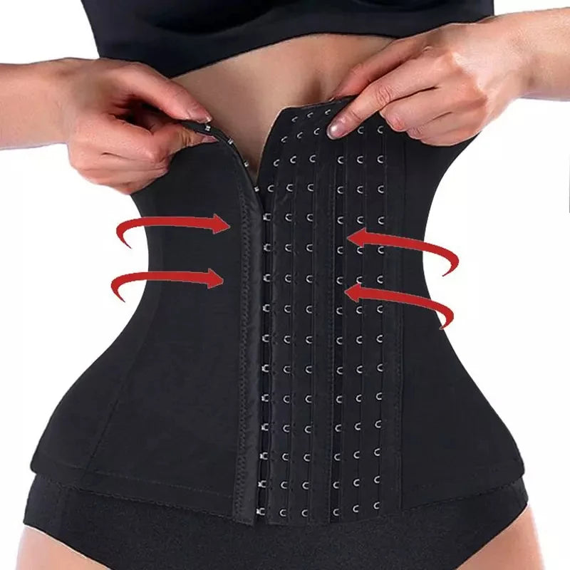 Lilvigor Slimming Waist Trainer Belt Shapewear Women Belly Cincher Body Shaper Fat Compression Strap Girdles Firm Hook Corset - You Offer