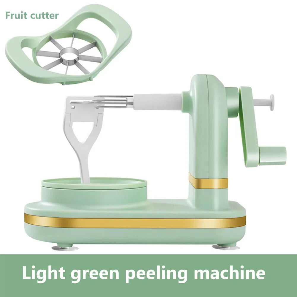 Manual Apple Peeler and Fruit Cutter with Stainless Steel Blades and Suction Cups Perfect for Easy Kitchen Use - You Offer