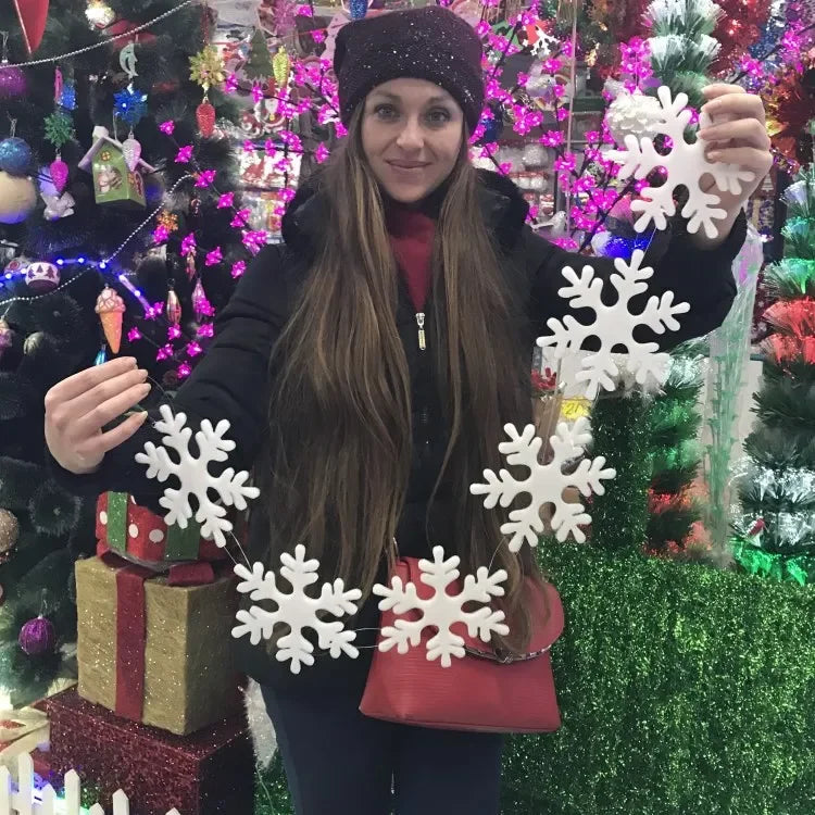 Christmas Decoration Foam Snowflake Christmas Tree Hanging Garland Hanging Decoration Gift 2024 New Christmas Supplies