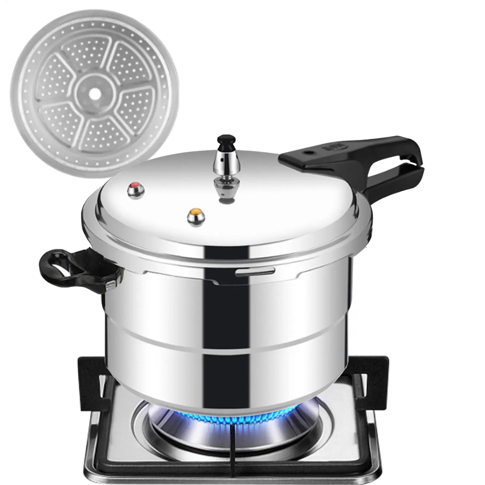 Pressure Cooker Pot 5L Grain Cooker With Steamer Insert Cooking Pot Aluminum Alloy Cookware For Poultry Meat Vegetable Seafood - You Offer