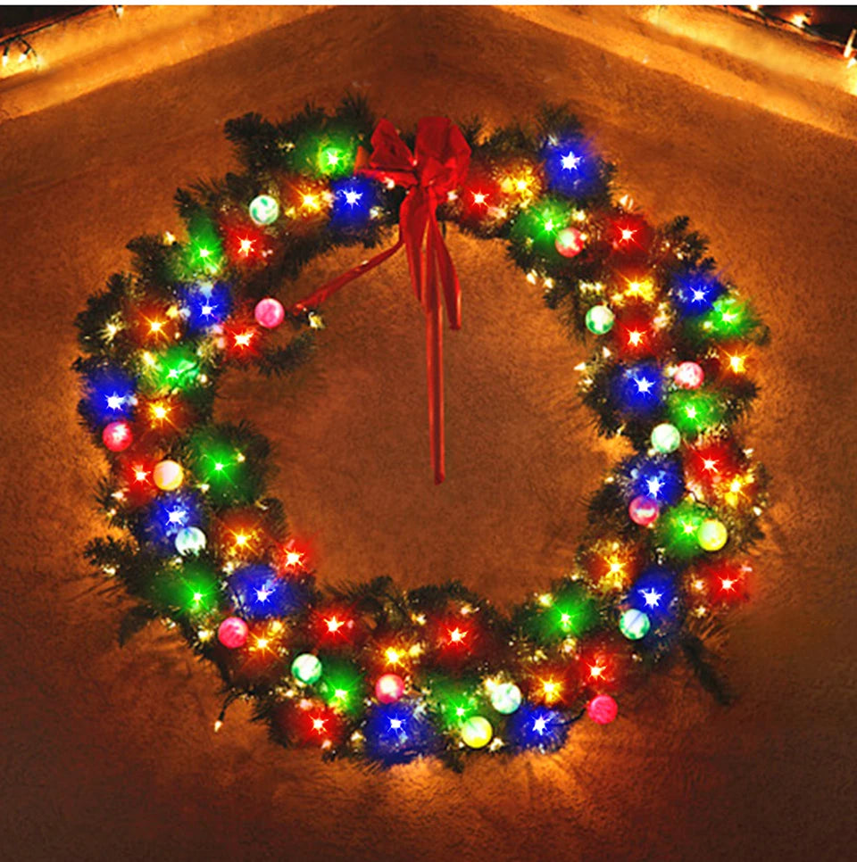 Outdoor LED String Lights Garland 100M Waterproof Fairy Light Festoon 220V Copper Wire Chain Lamp Christmas Wedding Party Decor