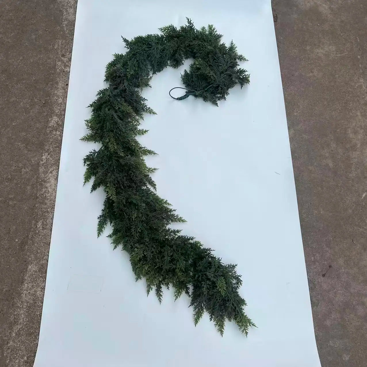 270cm Christmas Norfolk Pine Dense Garland Artificial Greenery Garland For Holiday Mantle Fireplace Table Home Decor