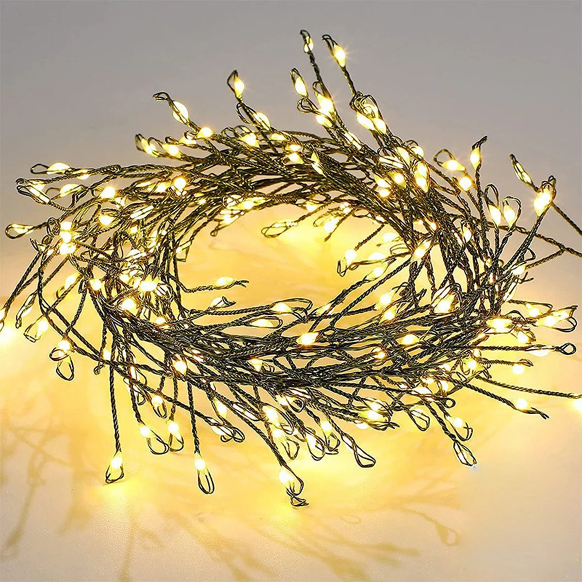 6M/50M Firecracker String Lights Cluster Fairy Light Christmas Garland LED For Wedding Party New Year Christmas Tree Decor Lamps